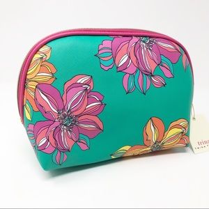 Trina Turk Bags - New Trina Turk Green & Yellow Floral Cosmetic Bag Trina Turk Bags - New Trina Turk Green & Yellow Floral Cosmetic Bag